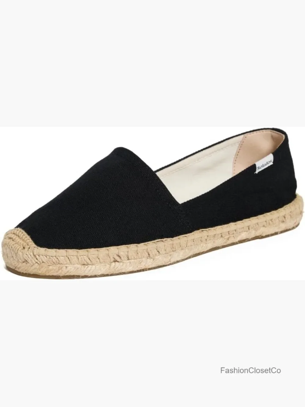 Canvas Espadrilles with Braided Jute Footbed and Midsole